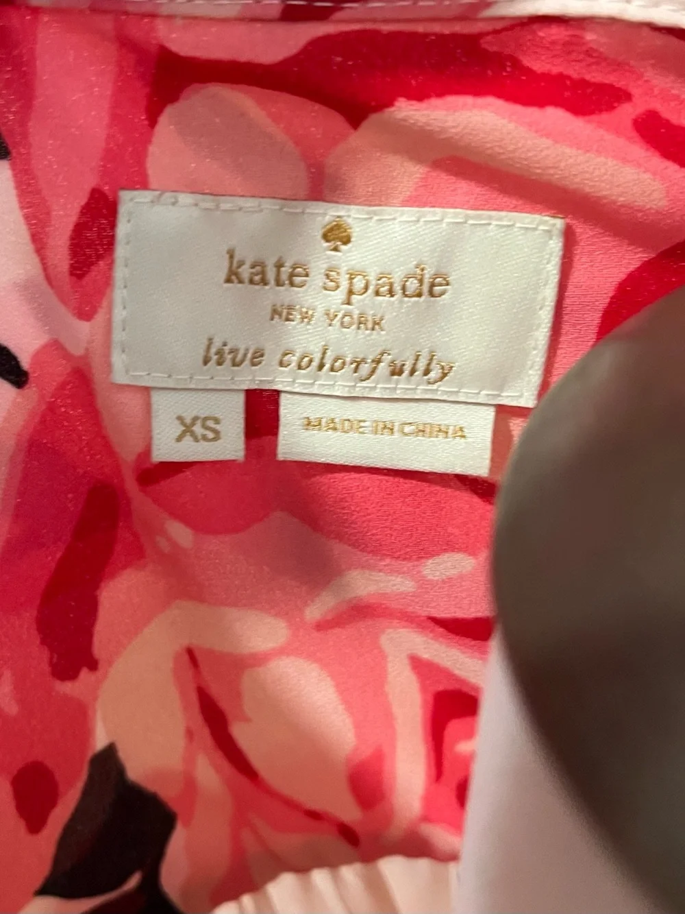 Kate Spade Floral Blouse Size XS